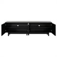 thumbnail image 4 of TV Stand With Arch Cabinets For TVs Up To 78'' Practical Media Console With Adjustable Shelves Wood Legs, 4 of 9