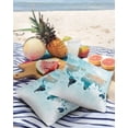 thumbnail image 3 of Pack of 2 Outdoor Pillow Covers, World Map Landscape Waterproof Square Throw Pillowcase Cushion Decorative Pillow Covers for Couch Patio Tent, 26x26 in, 3 of 6