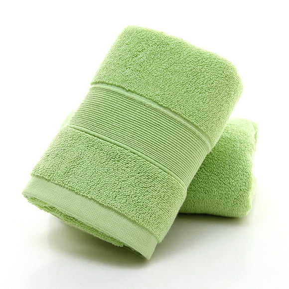 Xiao Hua 4 paños de baño, verdes, 35x75cm, de algodón, para ducha, paños absorbentes para toallas de ducha.