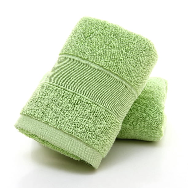 Xiao Hua 4 paños de baño, verdes, 35x75cm, de algodón, para ducha, paños absorbentes para toallas de ducha.
