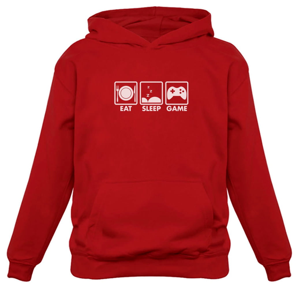 Gaming Apparel Gamer Hoodies Men Teen Boys Gifts Eat Sleep Repeat