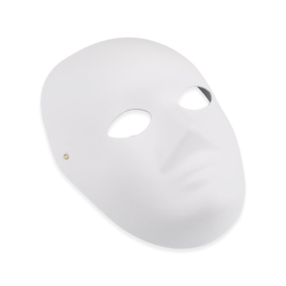 Unique Bargains 1 Pc Female Portrait Party Mask White Pulp