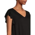 thumbnail image 5 of Time And Tru Women's Maternity Knot Front T-Shirt, 5 of 6