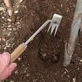 thumbnail image 1 of Pala desmalezadora extractora de césped de acero inoxidable | Herramienta manual de jardín con mango ergonómico | Pala de plantación de flores vegetales | Gancho resistente a la oxidación, 1 of 3