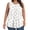 White, variant on Summer Tank Tops for Women Vintage Floral Print Shirt Sleeveless Round Neck Tops Pleated Front Blouses Dressy Casual Loose Fit Tunics