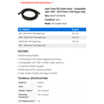 thumbnail image 2 of Auto Trans Oil Cooler Hose - Compatible with 1999 - 2015 Ford F-250 Super Duty 2000 2001 2002 2003 2004 2005 2006 2007 2008 2009 2010 2011 2012 2013 2014, 2 of 2