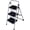 Black, variant on WoofPaw 3 Step Ladder with Handrails, 330LBS Folding Step Stool, w/Non-Slip Side Armrests Large Pedal Area, Multi-use for Home Kitchen Pantry Office