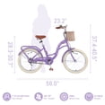 thumbnail image 2 of Bstjewey 20 Inch Girls Bike with Basket, Kids Bicycle for Ages 7-13, 2 of 7