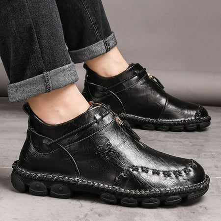 

Clearance! Boots Comfortable Leather Boots Autumn Winter Casual Comfort Adjustable Boots Fashionable Warm Shoes