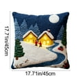 thumbnail image 3 of Gumesh 18"×18" Christmas Pillow Covers Set of 2, Soft Flannel Cushion Cases with Hidden Zipper, Holiday Decor for Sofa Bed and Living Room, Machine Washable, 3 of 6