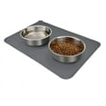 thumbnail image 3 of Dog Food Mat, Waterproof Dog Bowl Mat, Silicone Dog Mat for Food and Water,, 3 of 4