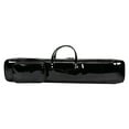 thumbnail image 3 of Bolsa de transporte para flauta, bolsa para flauta con bolsillo lateral, impermeable, de cuero PU, con asa, bolsa de transporte para flauta portátil negro, 3 of 10