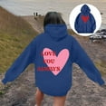 thumbnail image 2 of Wovix Hoodies For Women Word Graphic Sweatshirts Vintage Hoodie Trendy Preppy Hooded Shirts Long Sleeve Oversized Loose Soft Tops, 2 of 7