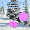 thumbnail image 5 of HONMEET Snow Sled Board Skiing Board Smooth Surface Pink Plastic 1Pack for Fun, 5 of 8