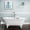 White-White, variant on Vintage Tub & Bath Kensington 60 Inch Cast Iron Double Ended Clawfoot Tub - No Faucet Drillings