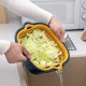 thumbnail image 2 of Six Piece Kitchen Washbas In Double-Layer Basket Vegetable And Fruit Multi-Functional Plastic Washing Basket BlueFeature: Quantity: 6pc Material: Plastic Color: Blue Package weight：345g/0.76lb, 2 of 8