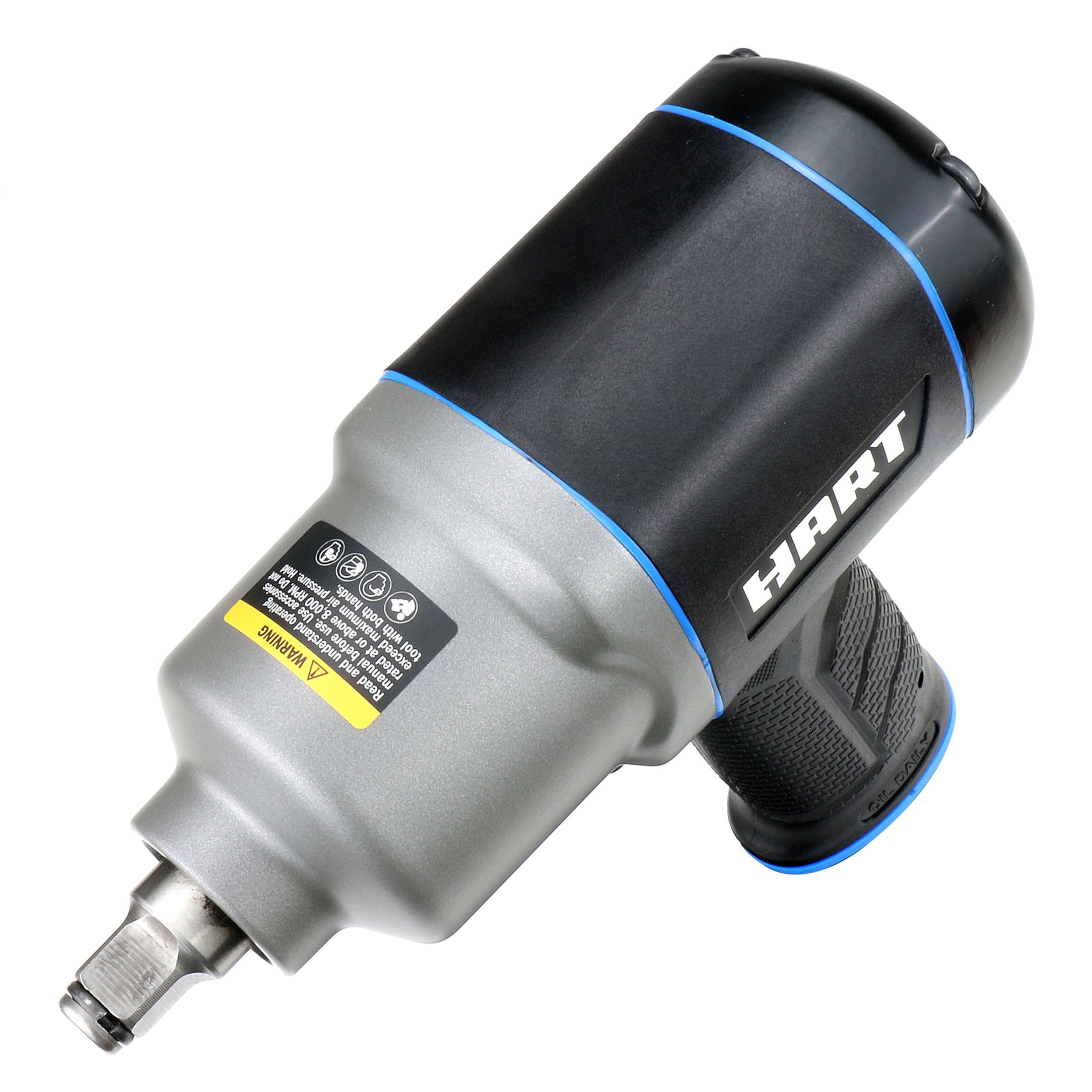 HART 1/2 in. Composite Body Air Impact Wrench,Max. Torque of 650 ft-lbs.