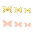 thumbnail image 1 of Leutsin 24 Pieces Of 3D Metal Texture Double-layer Butterfly Wall Stickers, 1 of 2