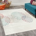 thumbnail image 2 of Abstract Decorative Rug, Modern and Cool Design Surreal Dots Like and Circled Design Art, Quality Carpet for Bedroom Dorm and Living Room, 6 Sizes, Pale Blue, by Ambesonne, 2 of 4