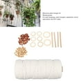 thumbnail image 4 of Cuentas De Macramé, Usos Múltiples Ecológicos, Kit De Macramé DIY Pulido Fino, Herramientas Completas, Artesanía De Madera De Haya Para Colgadores De Plantas, 4 of 7