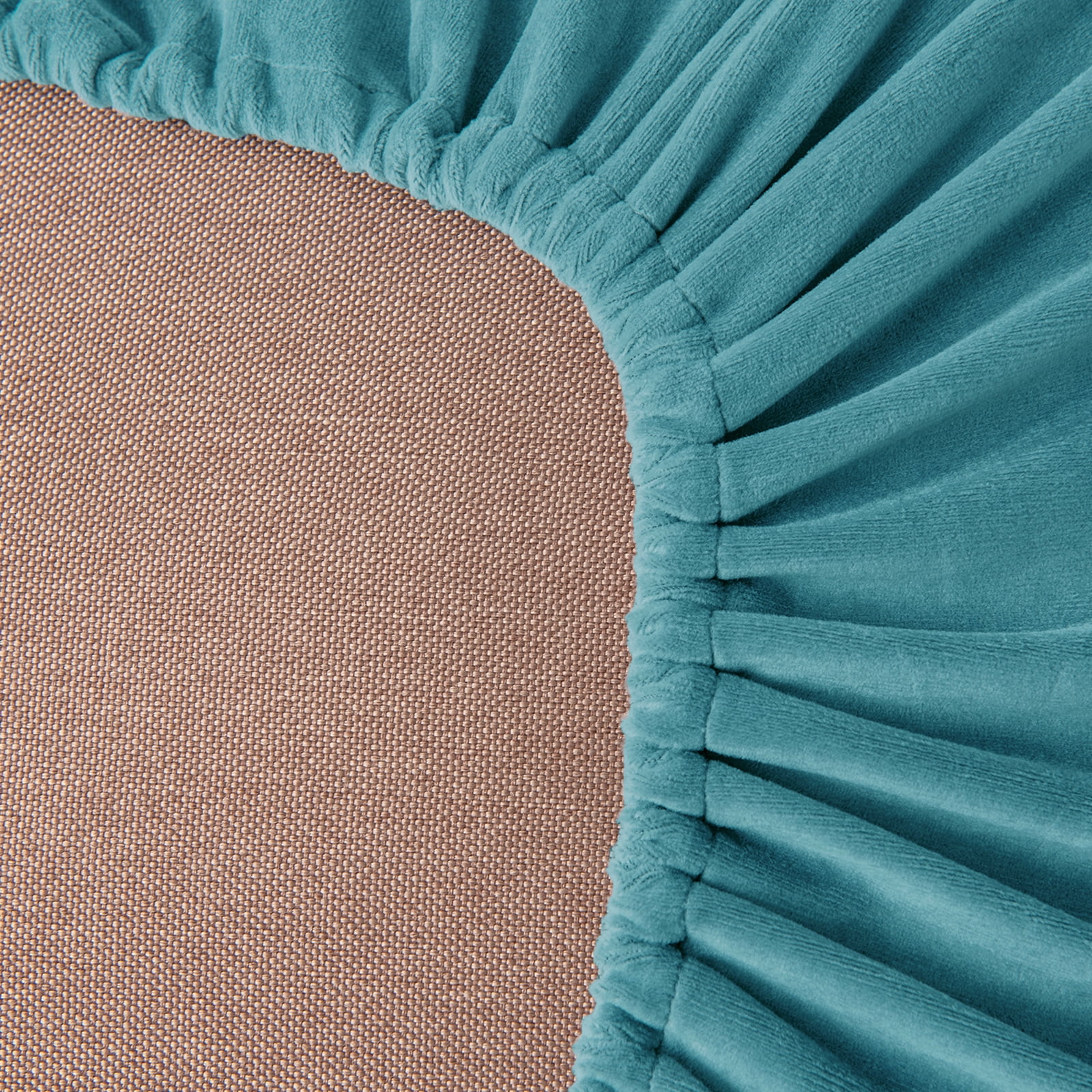 CJC Armchair Sofa Cover for 1-Seater, 3-Piece Velvet Couch Slipcover with Separate Backrest and Cushion Cover, 9 Colors