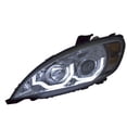 thumbnail image 3 of For Freightliner Columbia 1996-2018 Headlight Driver Side | Chrome Housing | Clear Projector | Light Bar | Amber Reflector, 3 of 5