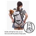 thumbnail image 3 of keepw Universal Pet Carrying Backpacking Large Capacity Hiking Backpacking Animal Portable Rucksack Adjustable Knapsack Mesh Cloth Grey S, 3 of 3