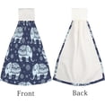 thumbnail image 4 of Hanging Towels 1 Pcs, Dish Towels Tribal Vintage Elephant Absorbent Hand Towels with Hanging Loop Washcloth for Bathroom Kitchen, 4 of 6