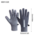 thumbnail image 2 of Waterproof Touch Screen Gloves, Non-Slip Cold Resistant with Reflective Printing, Conductive Fingertips for Outdoor Sports, 2 of 6