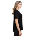 thumbnail image 3 of North End NE100W Women's JAQ Snap-Up Stretch Performance Polo-Black-2XL, 3 of 3