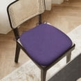 thumbnail image 3 of 17.3''x16.1'' Thick Chair Cushions for Dining Chairs,1 Pack WaterProof Easy Clean Kitchen Chair Pads with Ties ,High Elastic Foam Soft Chair Cushions for Office Desk Living Room(purple), 3 of 5
