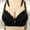 Black, variant on BZGTZT Women's Plus Size Bras Shape Push Up Full-Coverage Underwire Brassiere Floral Embroidered Everyday Bralette