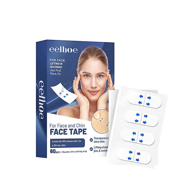 60 piezas de cinta de estiramiento facial transparente invisible impermeable Yuxing