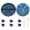 Bluegreen, variant on Round Diamond Painting Tray with Lid, Flip Drill Tray for Diamond Art, Spill-Proof Bead Organizer with Alignment Lines for DIY Diamond Painting Accessories