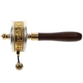 thumbnail image 4 of Golden Mute Handhold Prayer Wheel Synthetic Material Foe Decor Unique Blessings Relaxation 1pc, 4 of 5