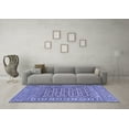 thumbnail image 3 of Ahgly Company Indoor Square Southwestern Blue Country Area Rugs, 8' Square, 3 of 4