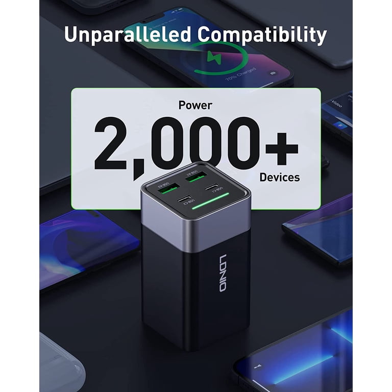Us Charger Block 200w Gan Usbc Charging Station 4 Usbc+2usba With