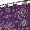 thumbnail image 3 of Gothic Shower Curtain Set - Dark Celestial Moon & Star Print, Mystical Cosmic Bath Decor, Waterproof Polyester 72"Wx72"L, Goth Aesthetic Gift, 3 of 5