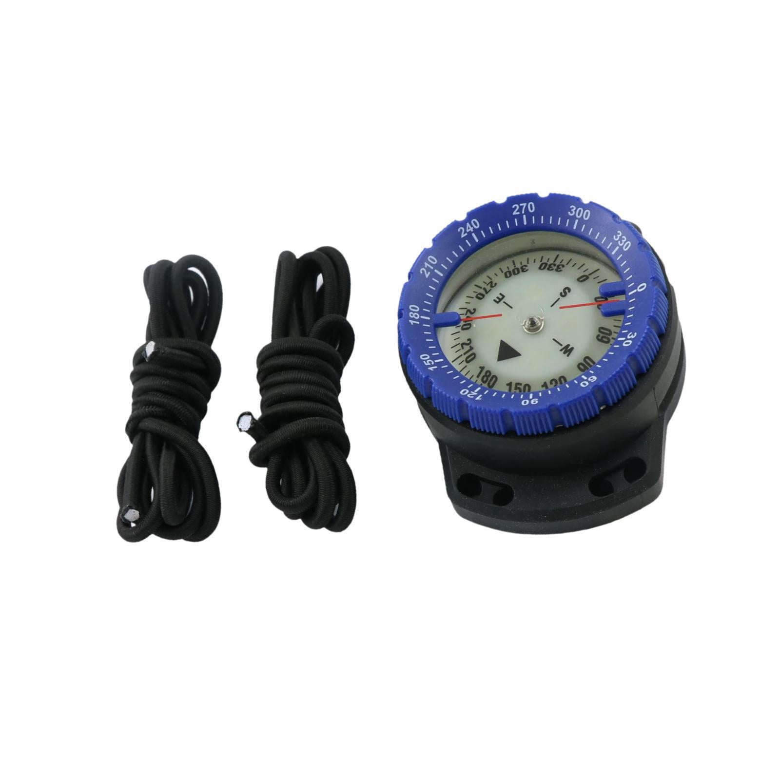 Wswqop Dive Compass Luminous Portable Tool Diving Equipment Lightweight Outdoor Camping Blue