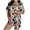 White, variant on Ladies Christmas Tree Printed Silk Satin Short Sleeve Button Sleepwear Pyjamas Women Set Comfort Homewear