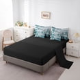 thumbnail image 5 of jejeloiu Football Gamer Silhouette 7pcs Bedding Comforter Set,Gray Green Plaid Queen Bedding Sets For Rugby Lover Reversible, 5 of 8