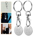 thumbnail image 2 of MOVTOTOP 4pcs Shopping Trolley Token Keychain Shopping Trolley Token Pendant Keyring for Shopping, 2 of 8