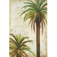 thumbnail image 2 of Pinto, Patricia 11x14 Black Ornate Wood Framed with Double Matting Museum Art Print Titled - Palms and Scrolls I, 2 of 4