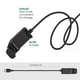 thumbnail image 3 of 20/25 Charger Dock, USB Carga Cradle Charging Cable 1m Black, 3 of 8
