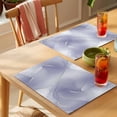 thumbnail image 4 of Purple Marble Placemats Set of 6 Modern Minimalism Abstract Aesthetic Art Place Mats Indoor Wipeable Table Mats Washable Cloth Dining Table Placemats for Kitchen Holiday Party Home Decor 13x19 Inch, 4 of 9