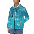 thumbnail image 3 of Vsdgher Christmas Snow Mens Hoodies Zip Hoodie, Hoodies for Men, Zip-up Hooded Sweatshirt-Small, 3 of 5