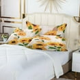 thumbnail image 6 of GZHJMY Yellow Watercolor Sunflowers Pillowcases, Soft and Cozy Decorative Pillow Cases with Hidden Zipper for Bedroom, Sofa, Couch, King Size 20x40 Inches（299）, 6 of 6