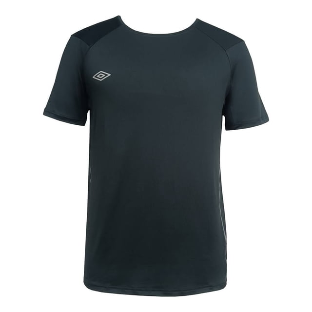 Playera Umbro para Hombre, Deportiva Sustentable Manga Corta Negra Talla 2EG
