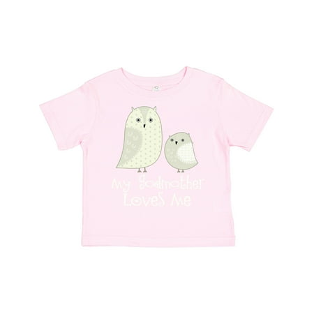 

Inktastic My Godmother Loves Me Gift Toddler Boy or Toddler Girl T-Shirt