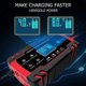 thumbnail image 2 of 12V/24V 8A Intelligent Battery Charger, Battery Charger Maintainer and Automatic Repair Portable Function with LCD Screen, for Car Motorcycle Truck, 2 of 5